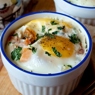 Фотография рецепта Запеченные яйца с беконом и томатами автор Алена