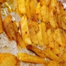 Фотография рецепта Запеченные картофельные дольки с чесноком и розмарином автор Люся Саакян