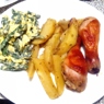 Фотография рецепта Запеченные куриные ножки с картофелем и прованскими травами автор Надежда Русинова