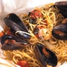 Фотография рецепта Запеченные спагетти с морепродуктами автор Адская Кухня на РЕН ТВ