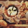 Фотография рецепта Запеченный камамбер с тимьяном чесноком и чесночным хлебом автор Татьяна Анохина