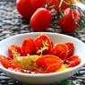 Фотография рецепта Запеченный сыр бри с вялеными томатами чесноком и тимьяном автор Masha Potashova