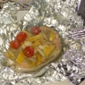 Фотография рецепта Запеченный в фольге лосось с черри и лимоном автор Анна Журавлева