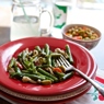 Фотография рецепта Зеленая фасоль с грибами и оливками автор EleN Turtle