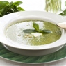 Фотография рецепта Зеленый кремсуп из шпината и мяты с паприковым маслом автор maximsemin