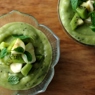 Фотография рецепта Зеленый пудинг с авокадо киви и лаймом автор Саша Данилова