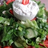 Фотография рецепта Зеленый салат с клубникой автор Irina Leinvand