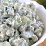 Фотография рецепта Зеленый салат с курицей горошком и огурцами автор Dearanne 