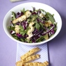 Фотография рецепта Зеленый салат с курицей на гриле и чесночными сухариками автор Masha Potashova