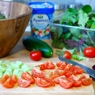 Фотография рецепта Зеленый салат с семгой и фетой автор Rusiko Tsivtsivadze