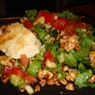 Фотография рецепта Зеленый салат с жареным халуми автор Ольга Мазурова
