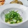 Фотография рецепта Зеленые листья салата с авокадо спаржей и стручковой фасолью автор Кристиан Лоренцини
