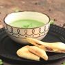 Фотография рецепта Зеленый кремсуп с питой автор Tatiana Shagina