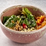Фотография рецепта Зеленый салат с артишоками и печеным бататом автор Еда