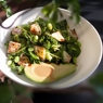Фотография рецепта Зеленый салат с авокадо с двумя соусами автор Еда