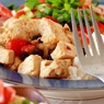 Фотография рецепта Жареные баклажаны с красным перцем и тофу автор Masha Potashova