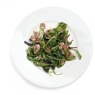 Фотография рецепта Жареные салатные листья из смеси Еда с шампиньонами автор Еда