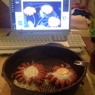 Фотография рецепта Жареные сосиски Ромашки с яйцом автор Serious Andy