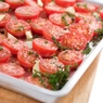Фотография рецепта Жареные томаты с чесноком и оливковым маслом автор Саша Давыденко