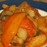 Фотография рецепта Жареный болгарский перец с помидорами автор Светлана Горелова