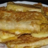Фотография рецепта Жареный сыр в лаваше автор Алена
