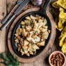 Фотография рецепта Жареные лисички с картофелем в сметане автор Ekaterina Gusakova