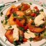 Фотография рецепта Жареный халуми с перцами и нектаринами автор Светлана Светова