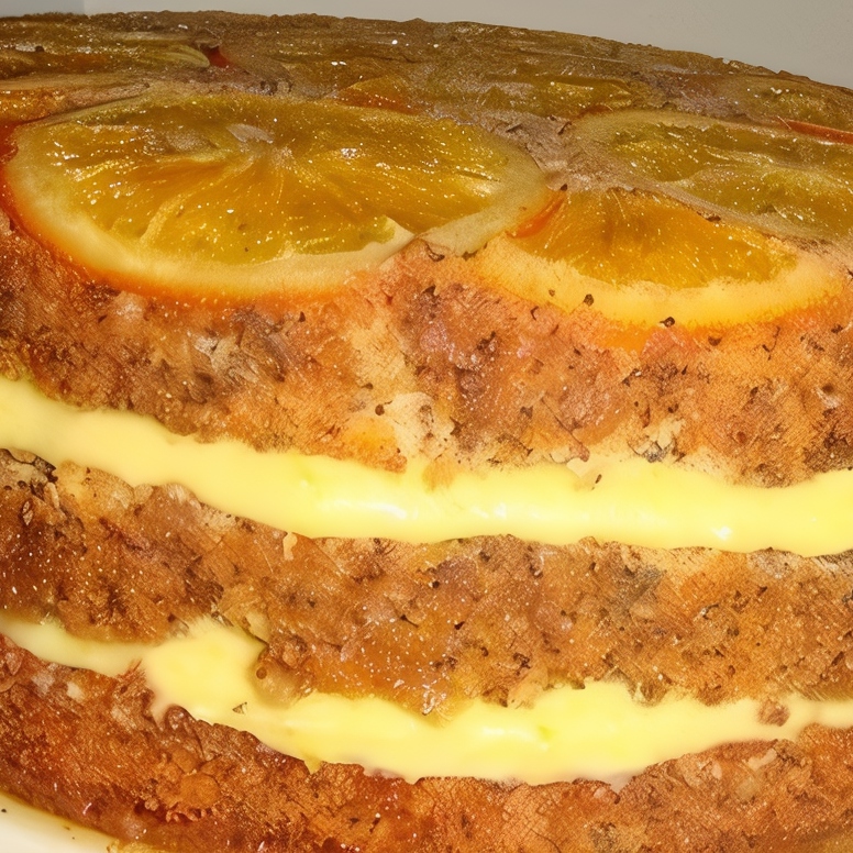 Апельсиновый торт с маком