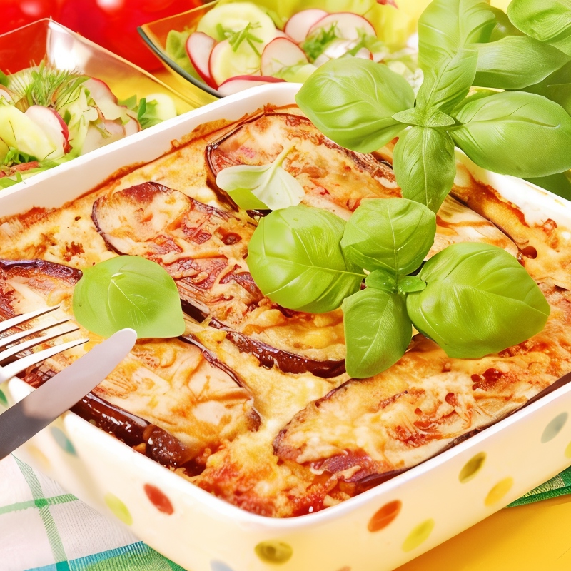 Быстрая мусака с пармезаном