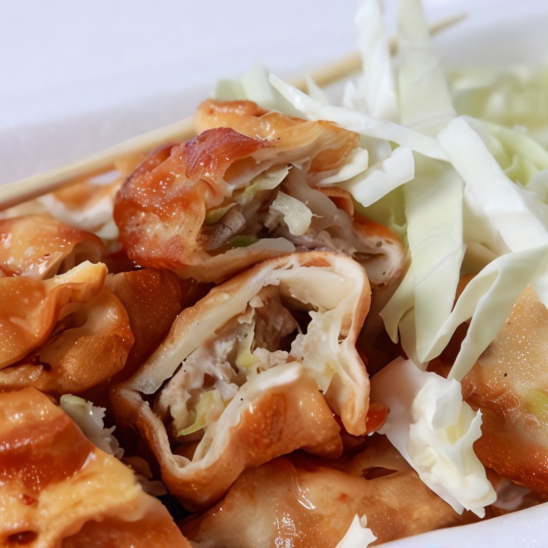 Блинчики с куриной печенью и грибами