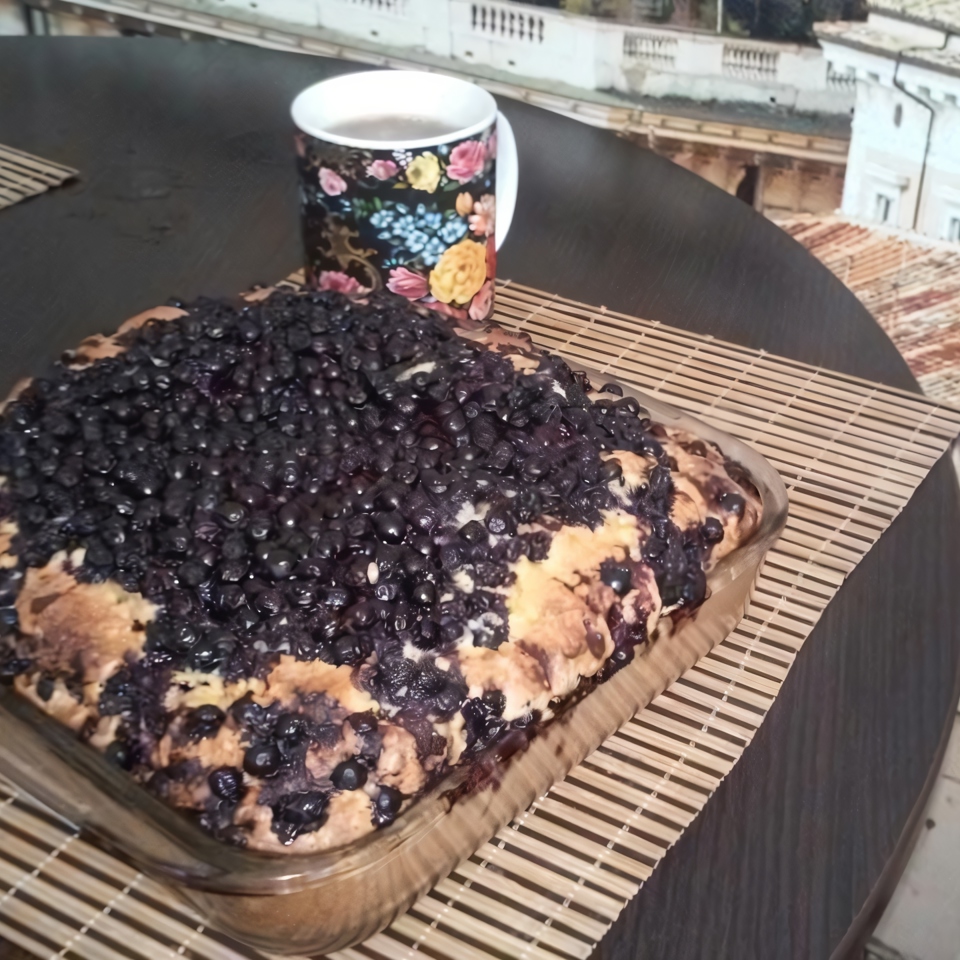 Черничный пирог без масла