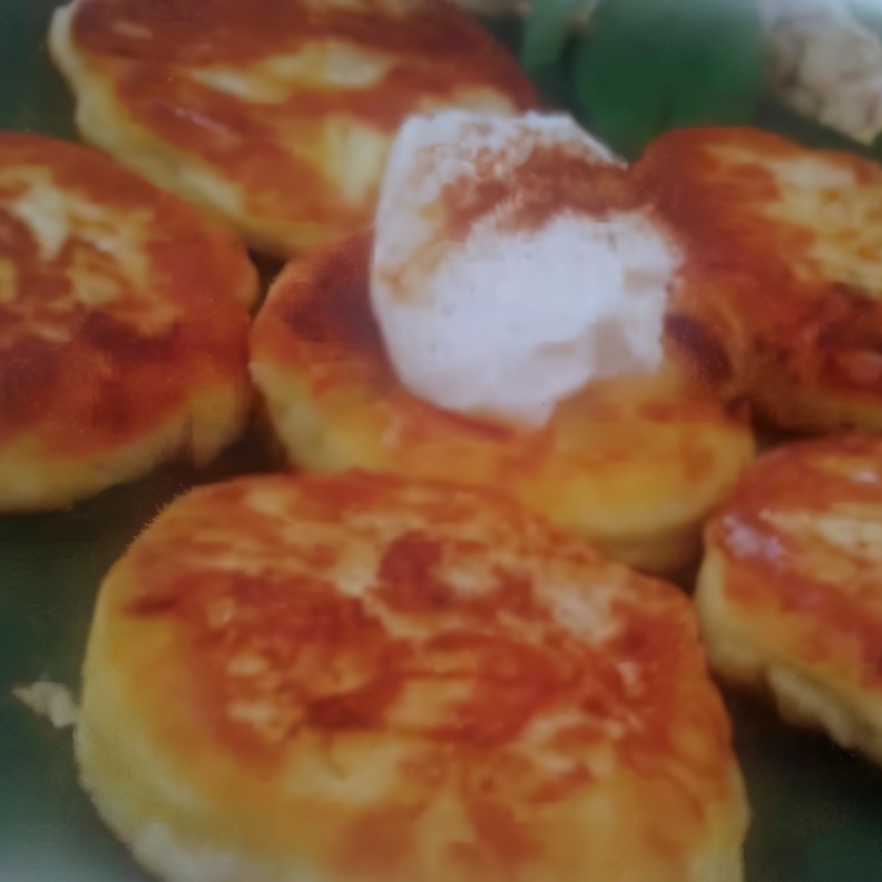 Cырники с яблоками