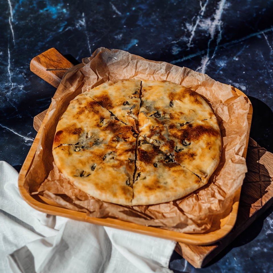 Греческий пирог с руколой