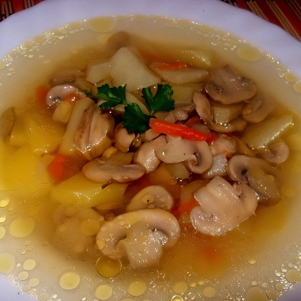 Грибной суп с картофелем