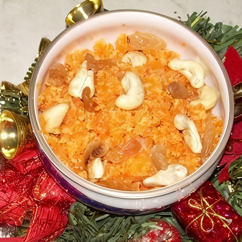 Халва из моркови с кешью (Gajjar Halwa)