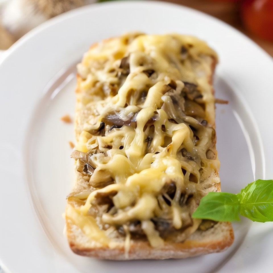 Хлеб с сыром, маслинами и оливками