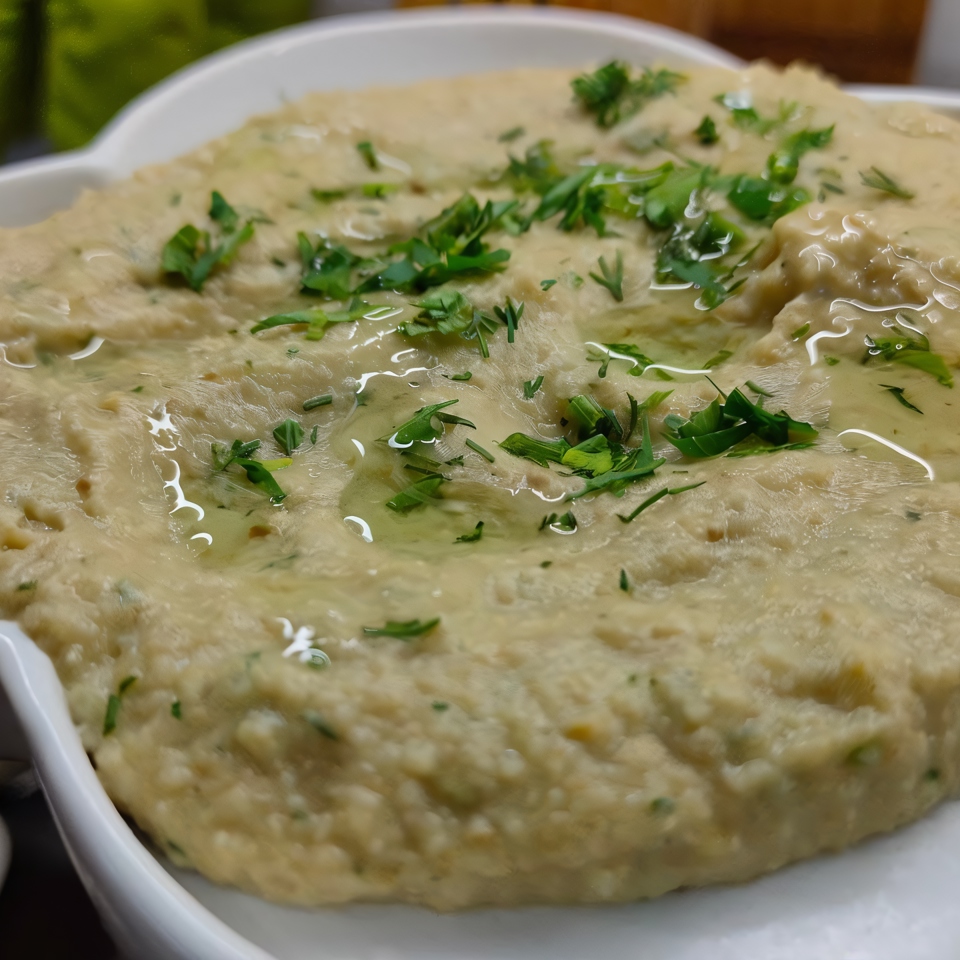 Хумус из баклажан и нута