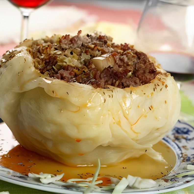 Капуста, фаршированная мясом
