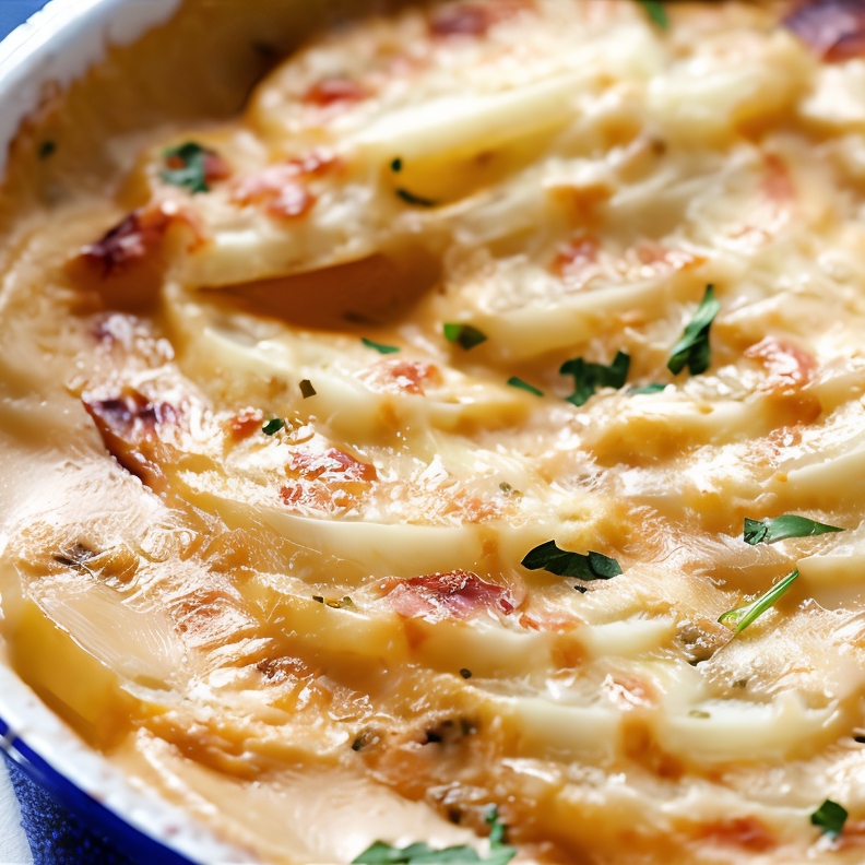 Картофель с соусом бешамель