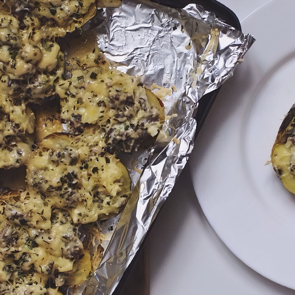 Картофельные лодочки с мясной начинкой