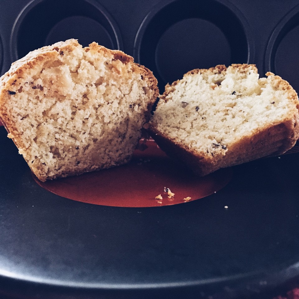 Кексы с арахисовым маслом и фундуком