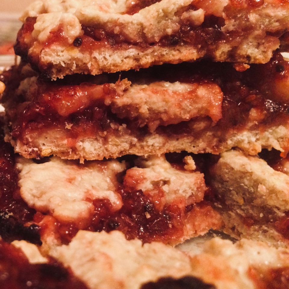Клюквенное печенье (Cranberry crumble bars)