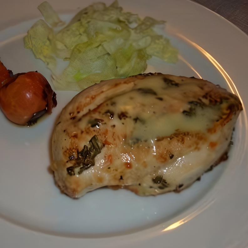 Куриная грудка с сыром маскарпоне и розмарином