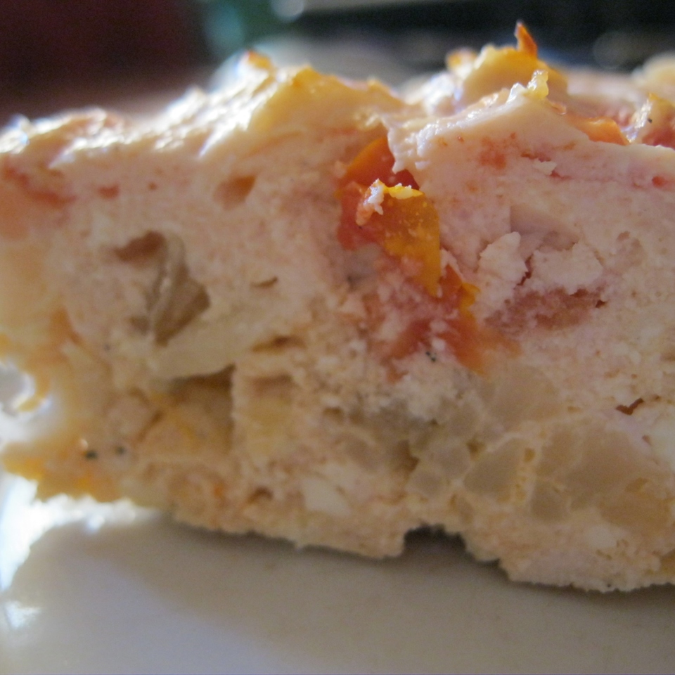 Куриная запеканка с овощами и творогом