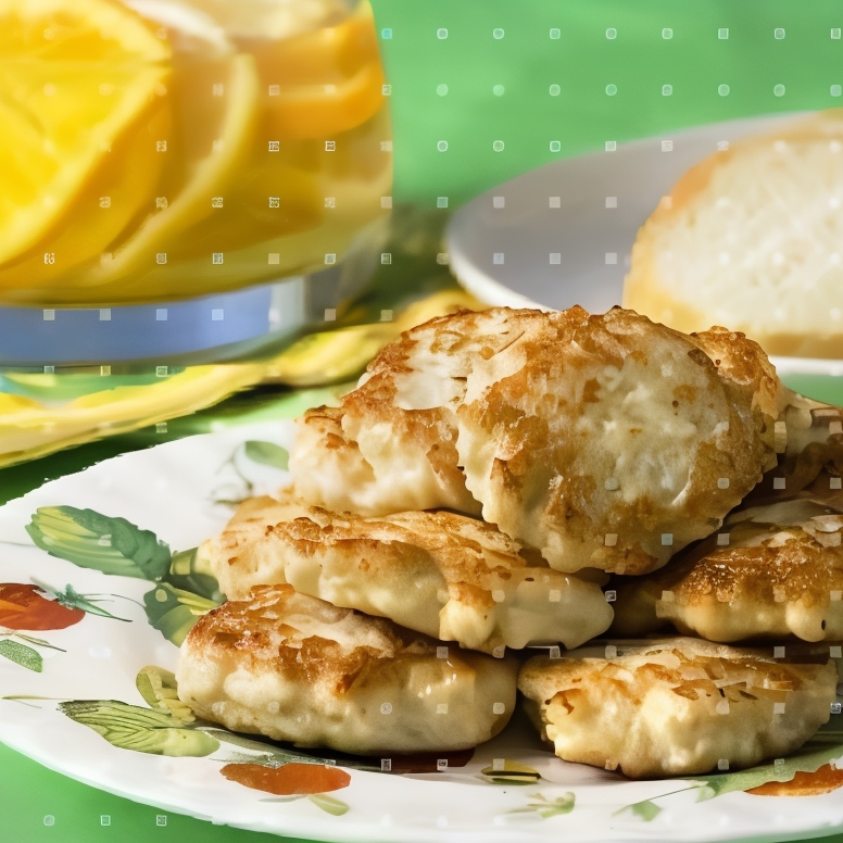 Куриные оладьи с луком