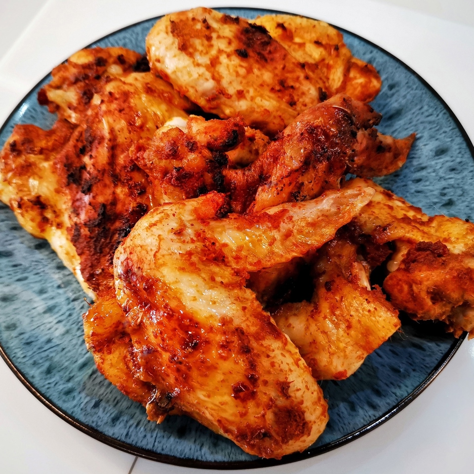 Куриные крылышки карри в духовке