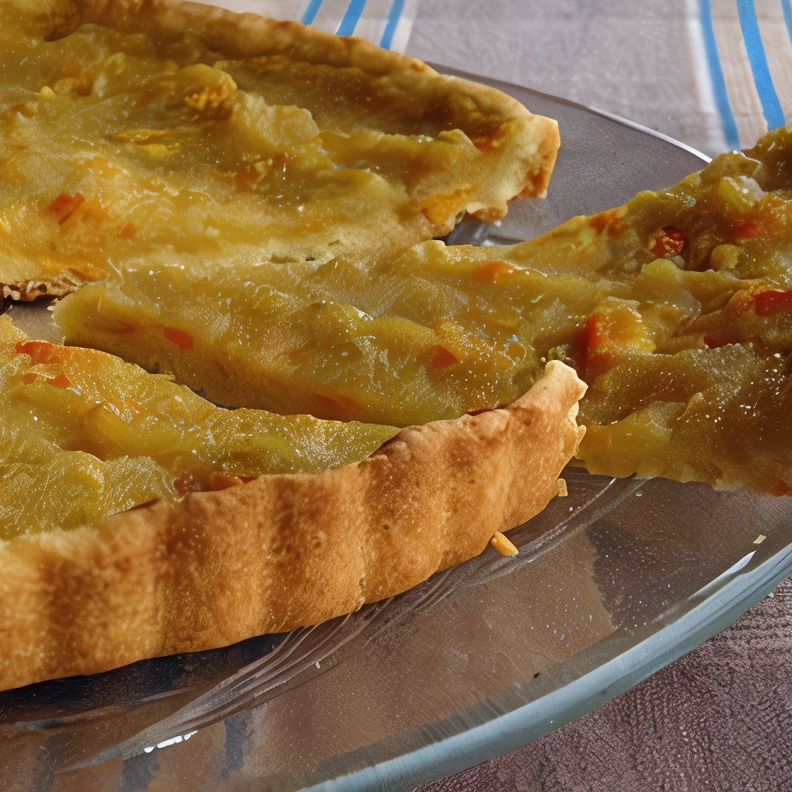 Медовый пирог с грейпфрутом и ананасом