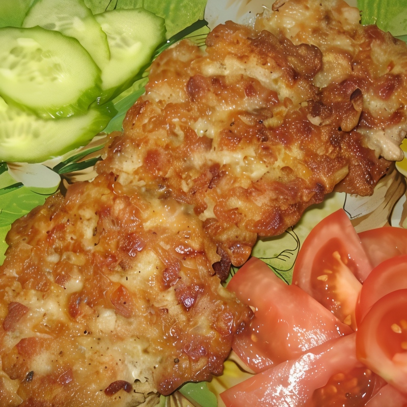 Мясные оладьи из рубленого фарша