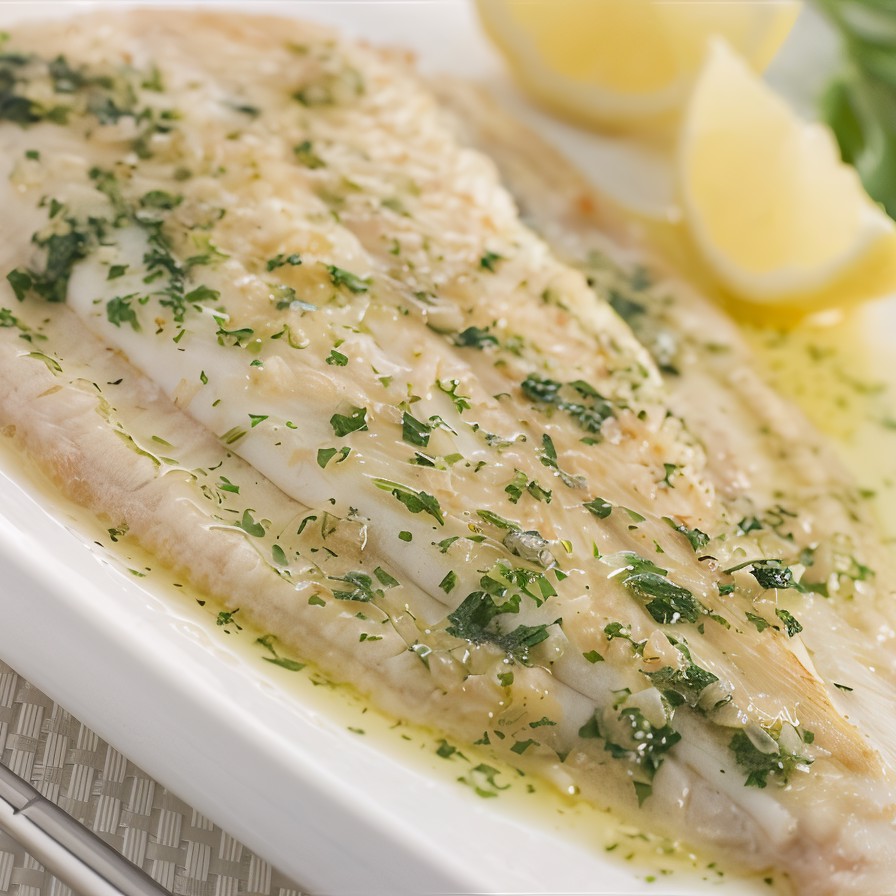 Морской язык со сливочным маслом