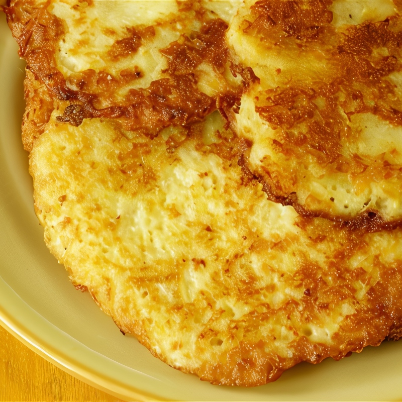Оладьи из картофельного пюре с курицей